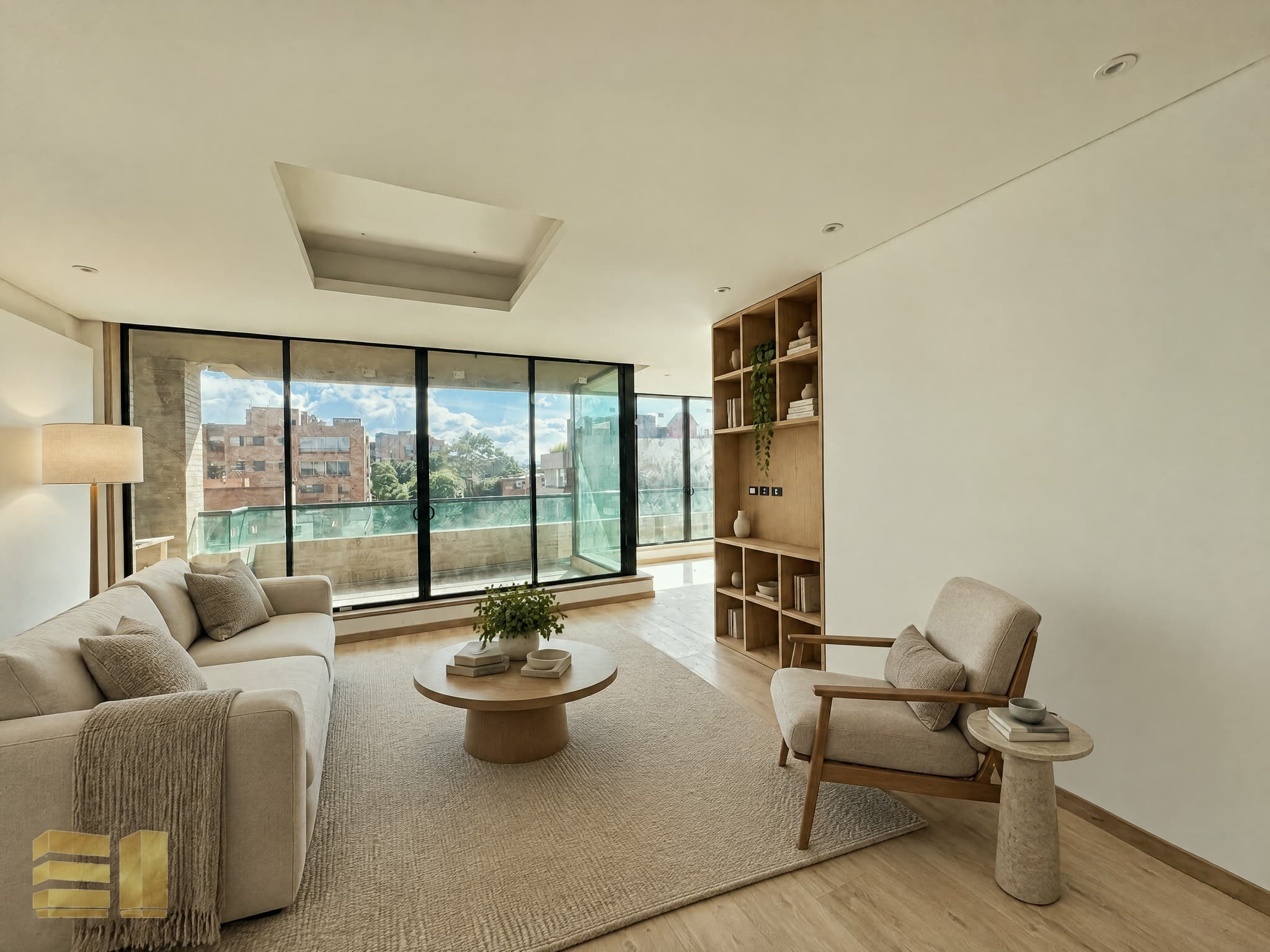 Apartamento en venta, Bogotá, El Chicó — imagen 1, amoblado (generado con IA)