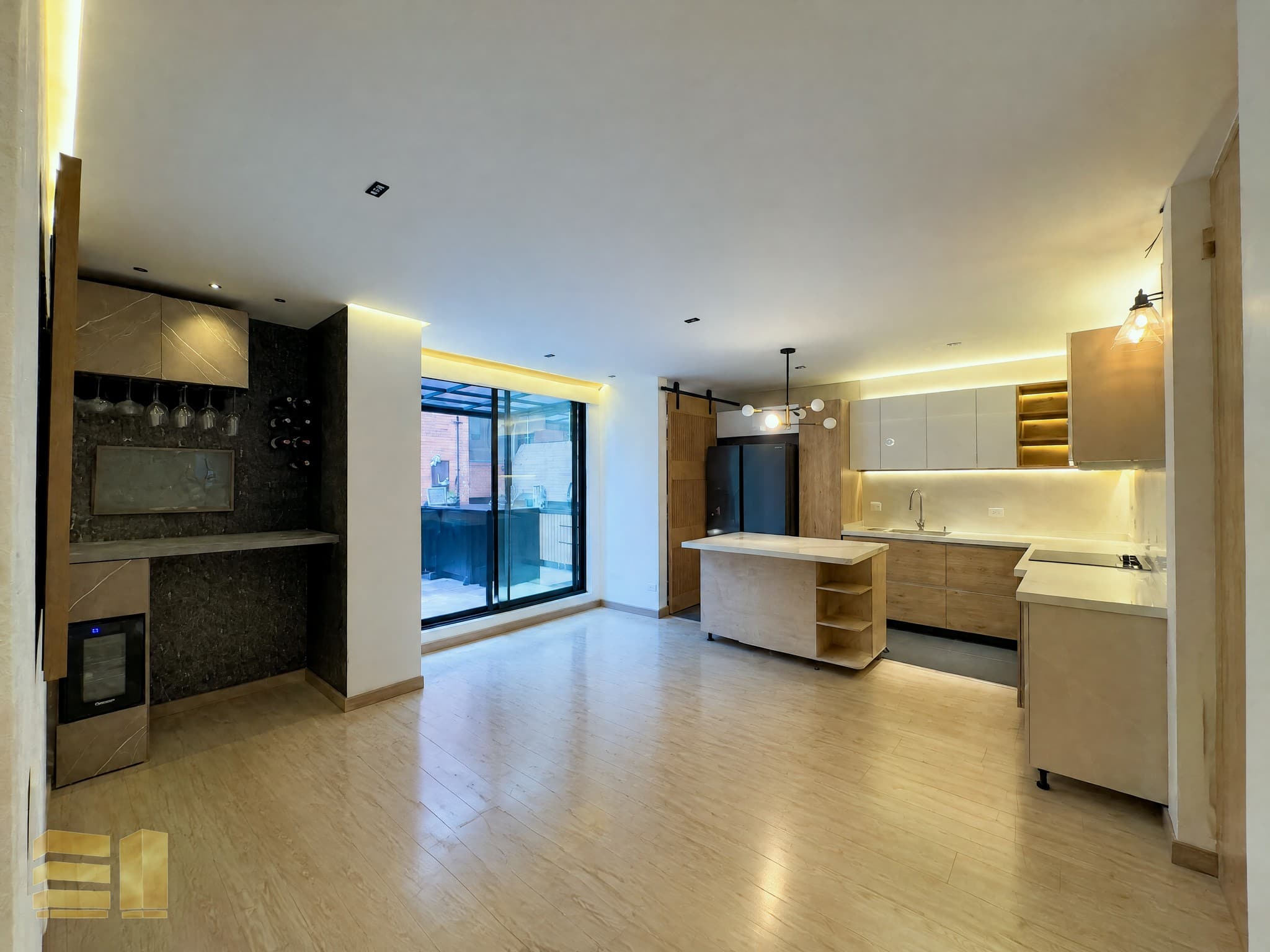 Apartamento en venta, Bogotá, El Chicó con terraza — imagen 1, sin amoblar (generado con IA)