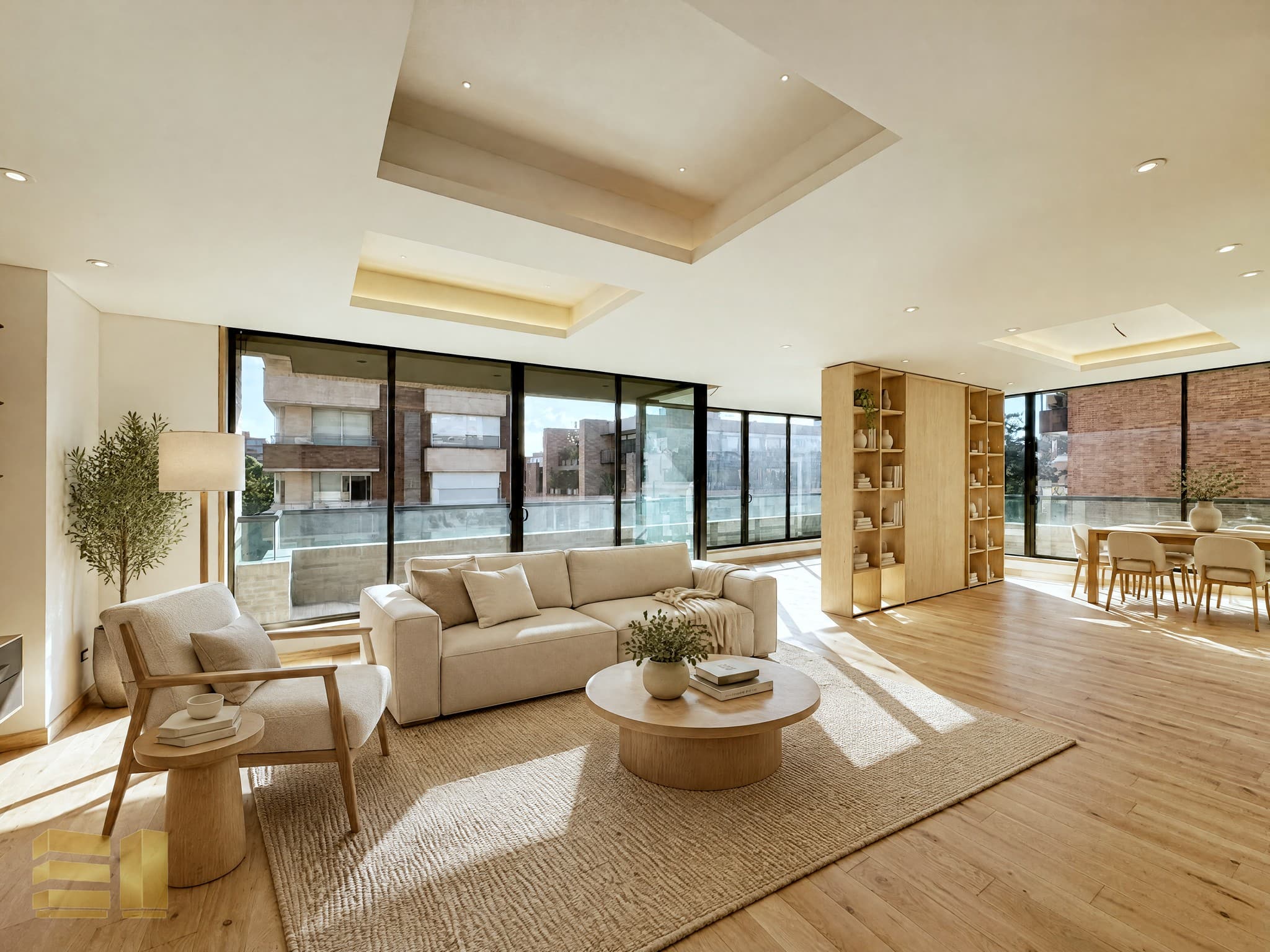 Apartamento en venta, Bogotá, El Chicó — imagen 1, amoblado (generado con IA)